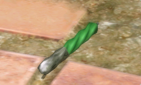 Screenshot of the Fleeting Art Form in Pikmin 2's Treasure Hoard.
