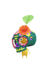 PB Yellow Pikmin Calavera.gif