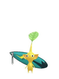 PB Yellow Pikmin Surfboard Keychain.gif