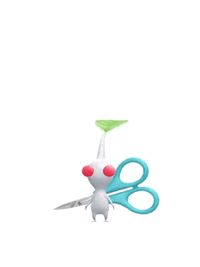 PB White Pikmin scissor.gif
