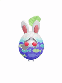 PB White Pikmin Bunny Egg.gif