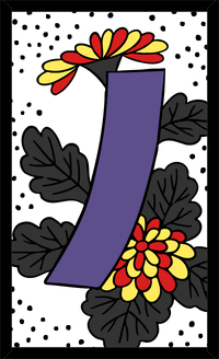 Hanafuda Blue Tanzaku White Pikmin.png
