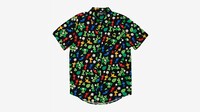 Pikmin Character Clover Woven Button-Up.jpg