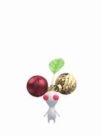 PB White Pikmin Ball Ornament.gif