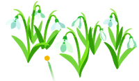 White snowdrop flowers icon.png