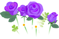 Blue anniversary rose flowers icon.png