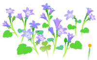 Blue bellflower flowers icon.png