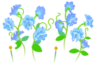 Blue sweet pea flowers icon.png