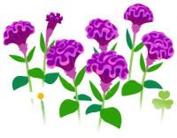 Blue celosia flowers icon.png