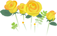 Yellow rose flowers icon.png