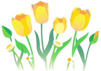 Yellow tulip flowers icon.png